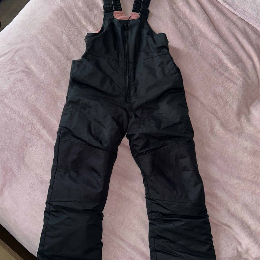Black Snow Bib Overalls